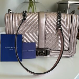 Rebecca Minkoff Chevron Quilted Love Crossbody